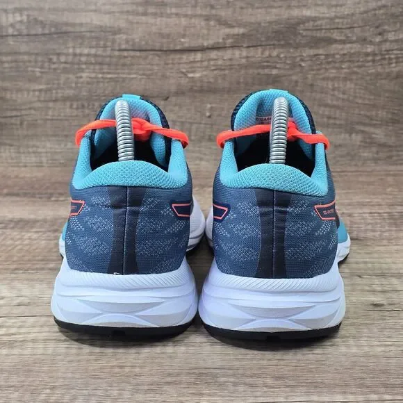 Asics Gel Excite 7 Women's Sz 8.5 Magnetic Blue Orange Running Shoes (1012A562) - Picture 4 of 9